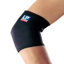 LP 护肘LP702筒状包覆型手肘护套 康复运动用 黑色单只装 运动护具 篮球护...