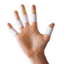 LP欧比护具 LP645手指护套 排球篮球护指运动十只装 运动护具 体育防护用品 白色十只装