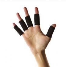LP护指运动护具加长型稳固指关节篮球护指套 防扭伤五只装LP653 护指 体育防护用品 黑色