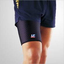 LP 护具 LP515CP 运动护具 透气型大腿束套 护腿 运动康复训练用 黑色单只 黑色 
