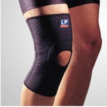 LP 欧比护具 LP708CA护膝 保暖透气专业运动护具 黑色单只装