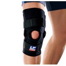 LP 710 双枢纽式钢片膝关节护具 韧带半月板髌骨脱位 黑色单只装
