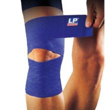 LP护具 LP691护膝 运动绷带 创新波浪纹硅胶膝部弹性绷带 蓝色