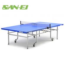 三聚氰胺乒乓球桌 日本SAN-EI三英乒乓球台SVM-22折叠连体双折